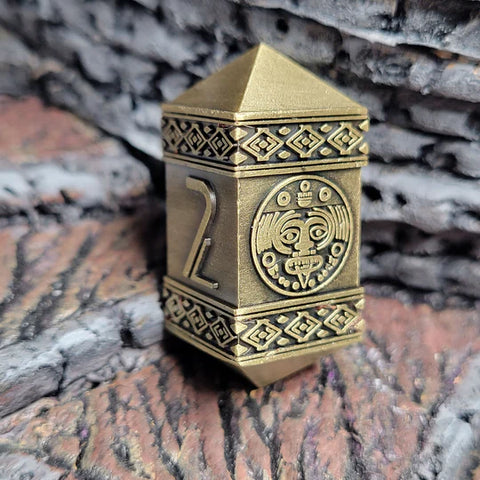 Nahuatl's Chance Bronzer Metal RPG Dice Set of 7
