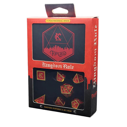 Kingdom Rule Kansas City Metal RPG Dice Set