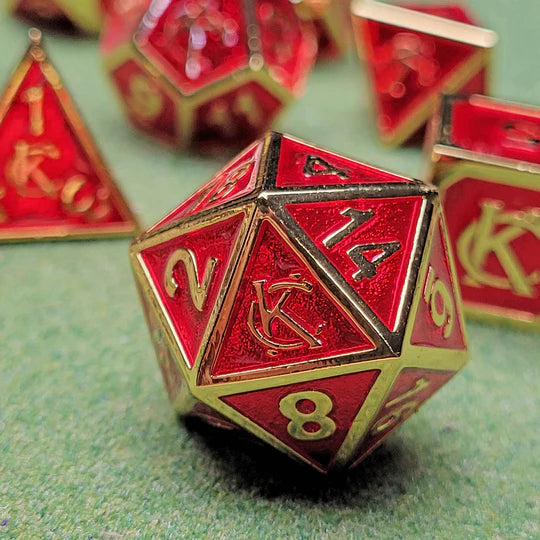 Kingdom Rule Kansas City Metal RPG Dice Set