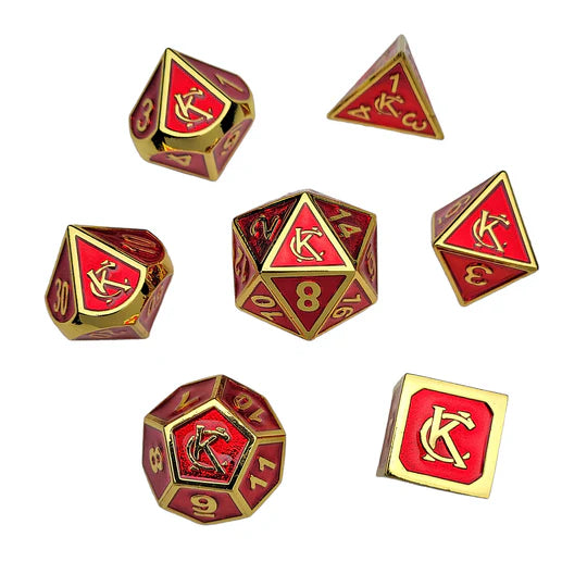 Kingdom Rule Kansas City Metal RPG Dice Set