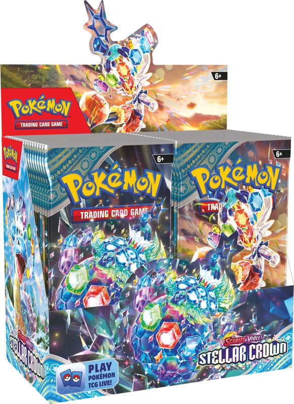 Pokémon Scarlet and Violet: Stellar Crown Booster Box (36 Packs)