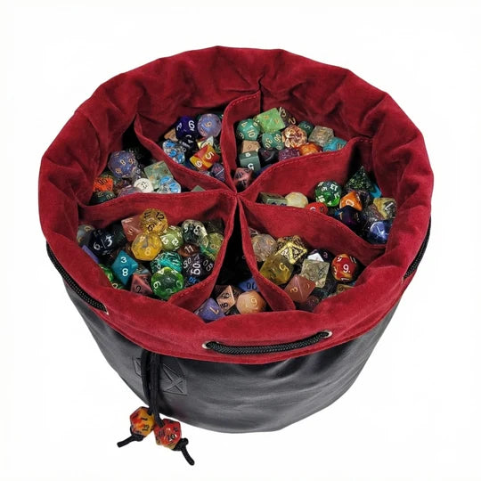 Pouch of the Endless Hoard Dice Bag (Red)