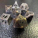 Ancient Gates Hollow Metal RPG Dice Set