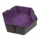 Hex Magnetic Folding Dice Tray - Purple