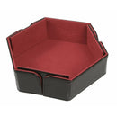 Hex Magnetic Folding Dice Tray - Red