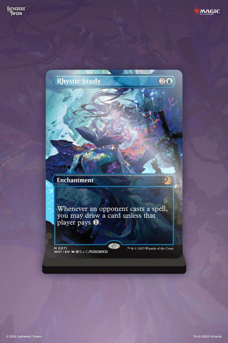 MTG Acrylic Slab Standee: Rhystic Study