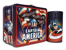 Tin Titans Captain America PX Lunch Box w/ Beverage Container