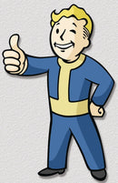 Fallout - Vault Boy Die-Cut Metal Sign (6x9)
