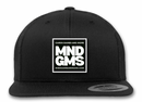 MNDGMS Leather Patch Logo Snap-Back Hat