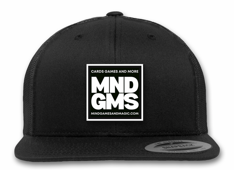 MNDGMS Leather Patch Logo Snap-Back Hat