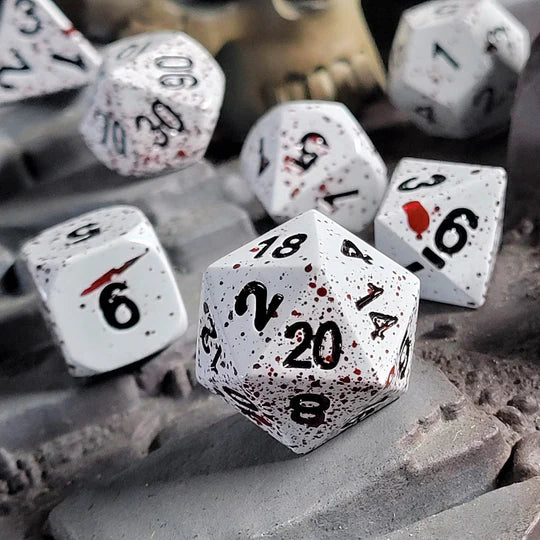 Winters Blood Set of 7 Metal Dice