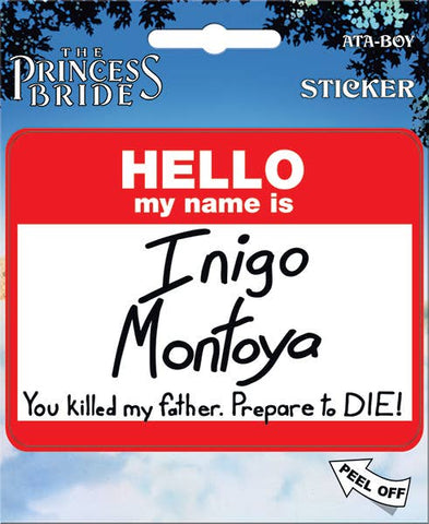 Princess Bride Inigo Montoya Stickers