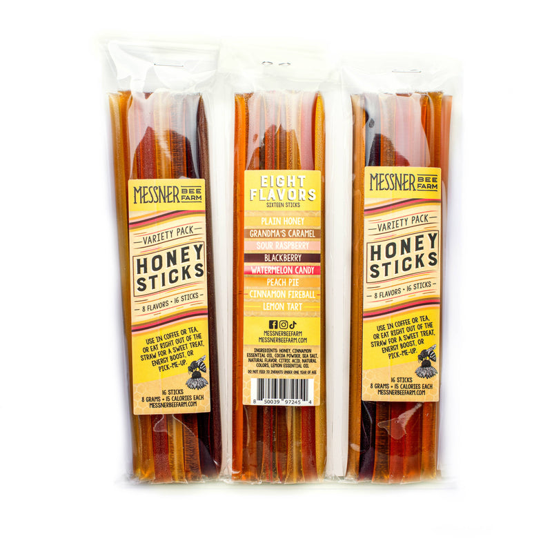 Honey Sticks Variety Pack - Pack of 16