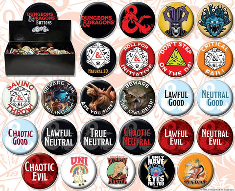 Dungeons & Dragons Button Assortment