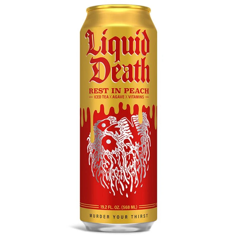 Liquid Death Rest In Peach Peach Tea Tea 19.2 Oz 1 Pk