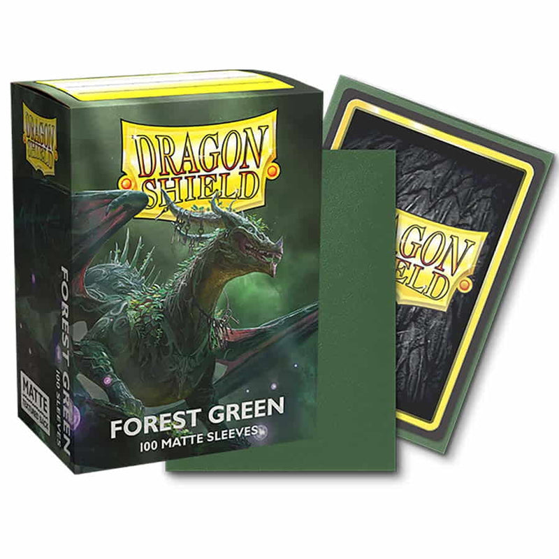 Dragon Shield 100ct Matte Deck Sleeves - Forest Green