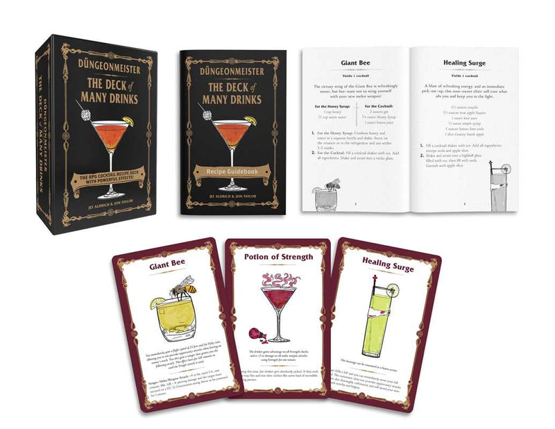 Düngeonmeister: The Deck of Many Drinks by Jef Aldrich: Flashcards; 50 pages / English