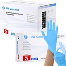 Blue Nitrile Exam Gloves, 4 Mil Latex-Free, 100 Pcs : XL