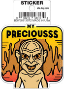 Lord of the Rings Gollum My Precious Die Cut Sticker