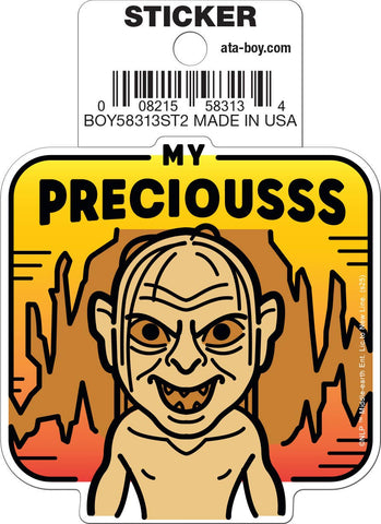 Lord of the Rings Gollum My Precious Die Cut Sticker