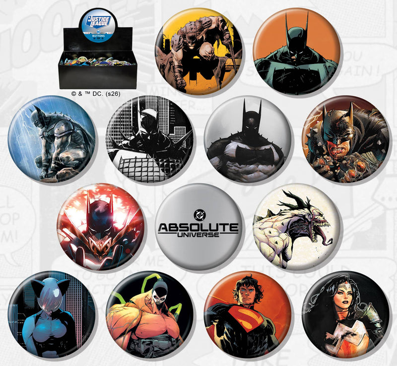 DC Comics Absolute Batman 144 Piece Button Assortment