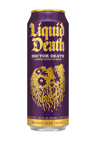LIQUID DEATH DR DEATH SPARKLING MOUNTAIN WATER 19.2 OZ