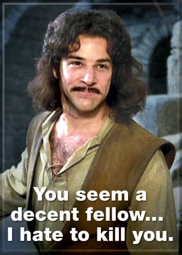 Princess Bride Decent Fellow Magnet 2.5" x 3.5"