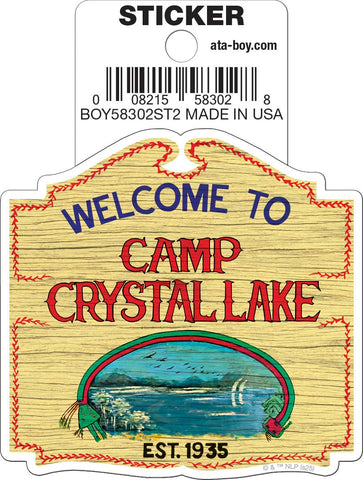Friday The 13th Camp Crystal Lake Die Cut Sticker