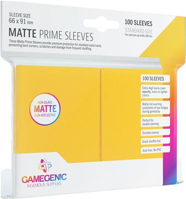 Gamegenic Prime Card Sleeves 100 ct - Yellow