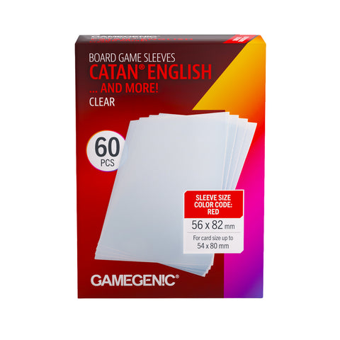 Gamegenic Board Game Sleeves CATAN English Clear