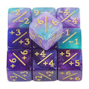 Counter Dice Combo - Purple/Teal +1 / -1 (4 of each)