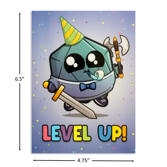 GlassStaff Level Up Greeting Card