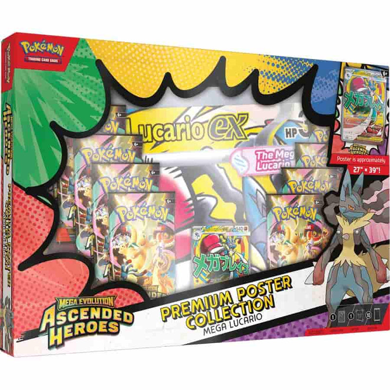 POKEMON TCG: MEGA EVOLUTION: ASCENDED HEROES: PREMIUM POSTER COLLECTION