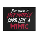 GlassStaff Greeting Card: Definitely not a mimic