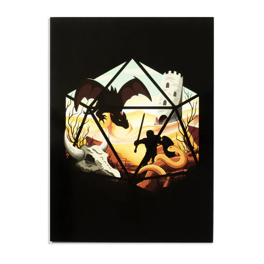 D20 Dragon Greeting Card