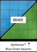 Chessex Battlemat: 1” Reversible Blue-Green Squares (23½” x 26” Playing Surface)