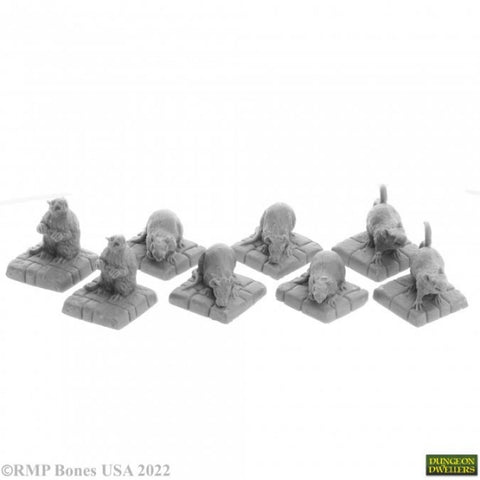 Bones USA Dungeon Dwellers: Dire Rats (8)