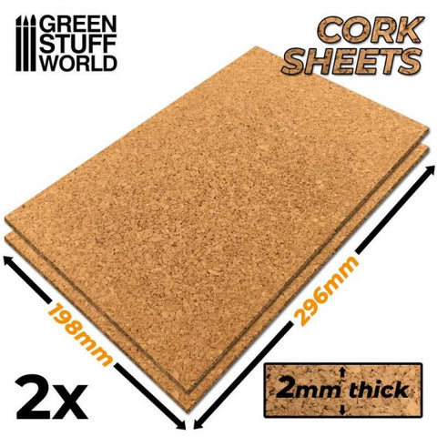 Green Stuff World: Cork Sheet in 2mm x2