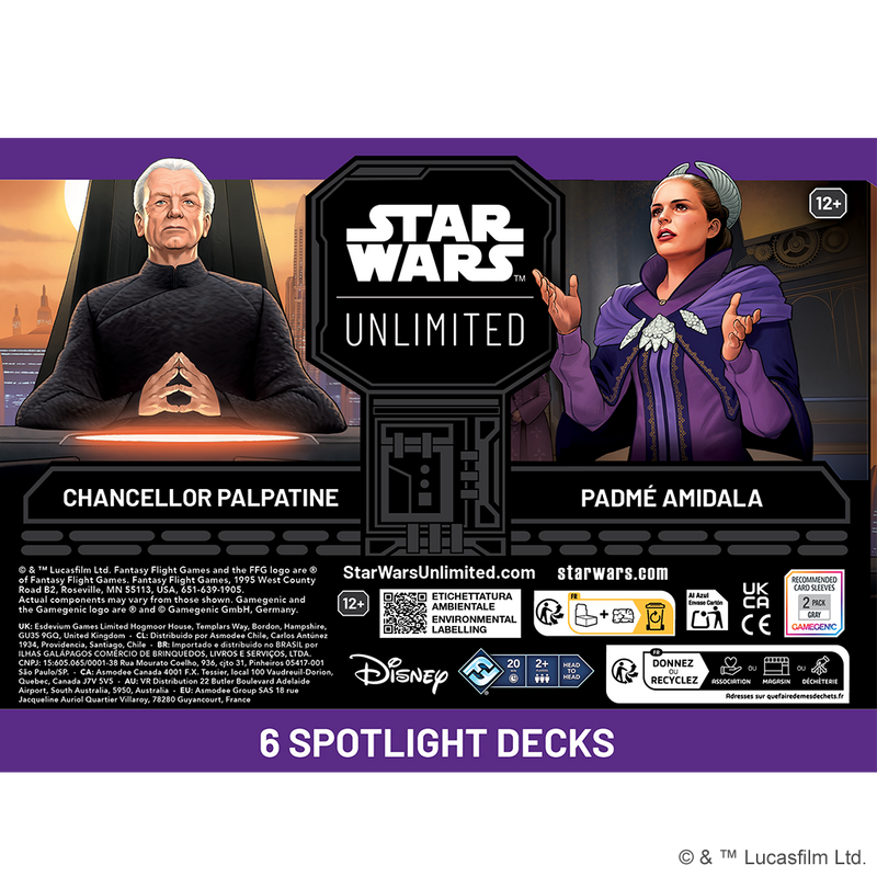 Star Wars: Unlimited - Secrets of Power: Spotlight Deck: Chancellor Palpatine