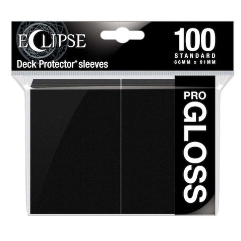 ULTRA PRO: ECLIPSE GLOSS STANDARD SLEEVES: JET BLACK