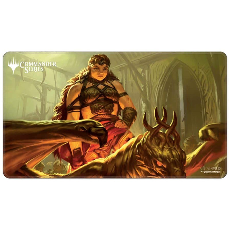 ULTRA PRO: MAGIC THE GATHERING: COMMANDER SERIES (Q1 2024 MONO COLOR): STITCHED EDGE PLAYMAT: MAGDA BRAZEN OUTLAW