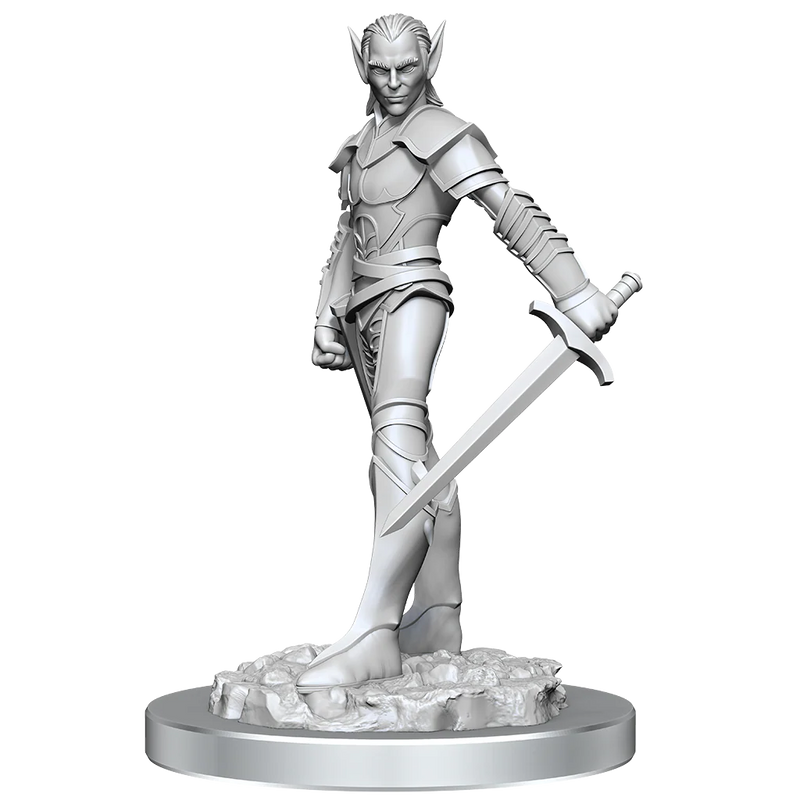 D&D Drow Fighters Unpainted Miniature