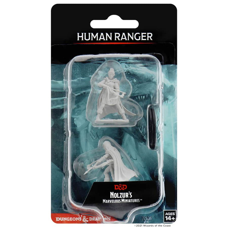 DUNGEONS AND DRAGONS: NOLZUR'S MARVELOUS UNPAINTED MINIATURES -W1-FEMALE HUMAN RANGER