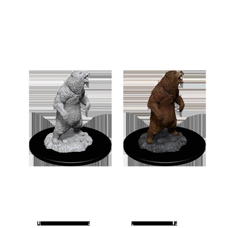 WIZKIDS DEEP CUTS UNPAINTED MINIATURES -W7-GRIZZLY