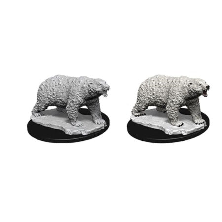 WIZKIDS DEEP CUTS UNPAINTED MINIATURES -W9-POLAR BEAR