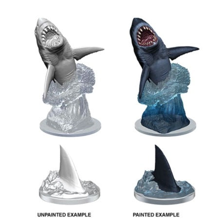 WIZKIDS DEEP CUTS UNPAINTED MINIATURES -W9-SHARK