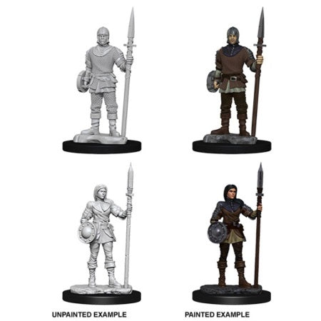 WIZKIDS DEEP CUTS UNPAINTED MINIATURES -W10-GUARDS