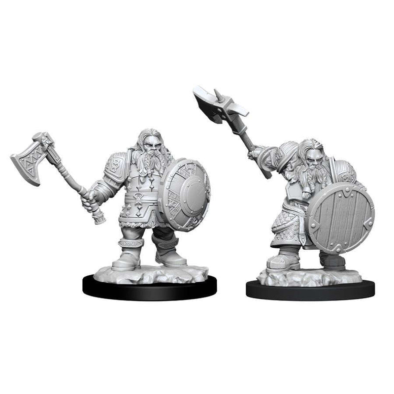 DUNGEONS AND DRAGONS: NOLZUR'S MARVELOUS UNPAINTED MINIATURES -W11-MALE DWARF FIGHTER