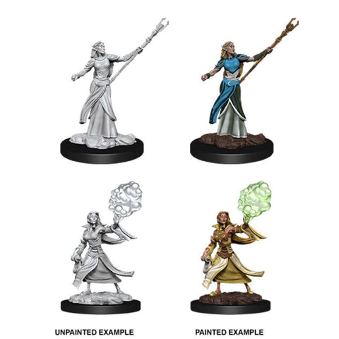 DUNGEONS AND DRAGONS: NOLZUR'S MARVELOUS UNPAINTED MINIATURES: W12 FEMALE ELF SORCERER