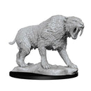 IZKIDS DEEPCUTS UNPAINTED MINIATURES: W14 SABER-TOOTHED TIGER
